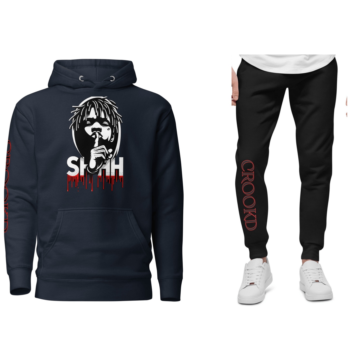 Silent Allegiance Jogger Set navy