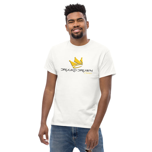 OG Crookd Crown Tee – White & Gold relaxed