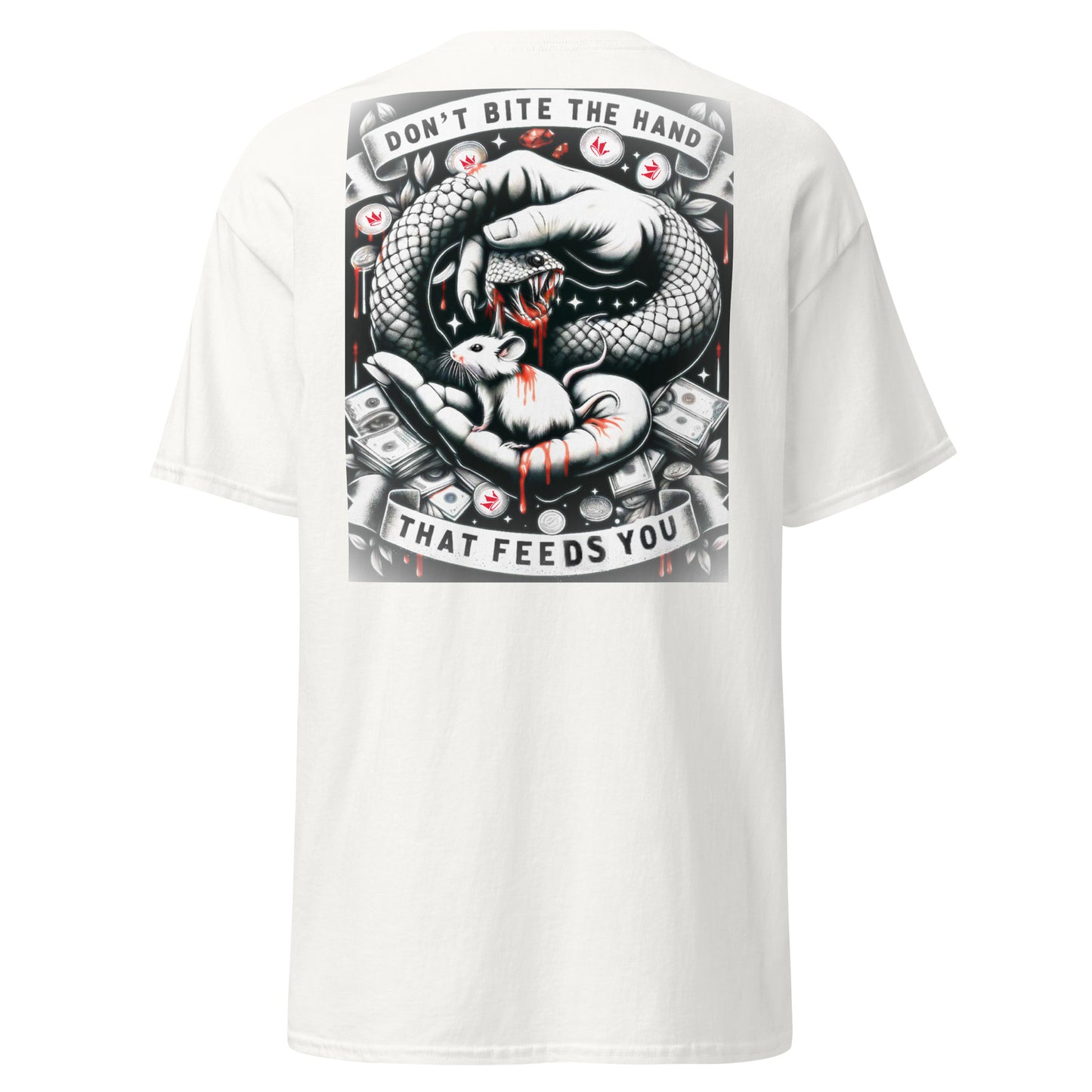 DON'T BITE Loyalty Tee – White back