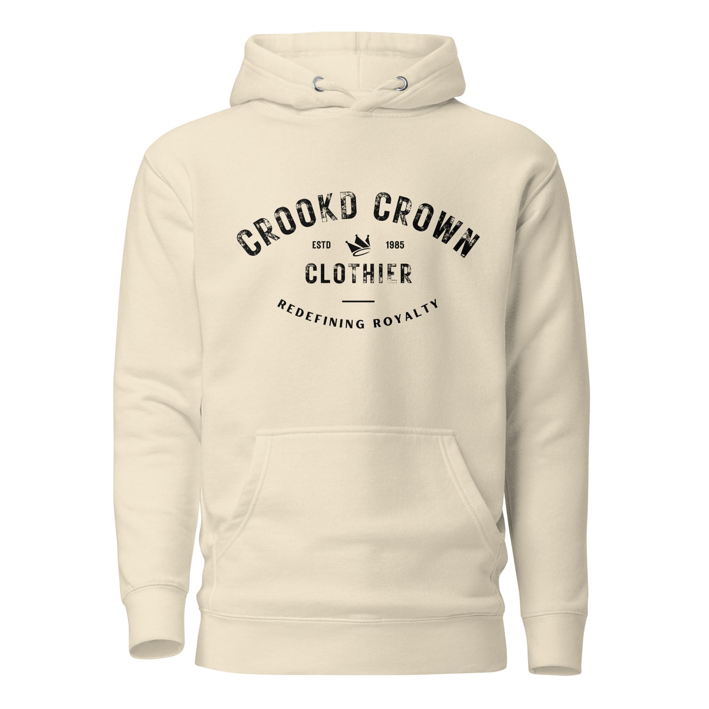 Branded Vintage Hoodie – Bone