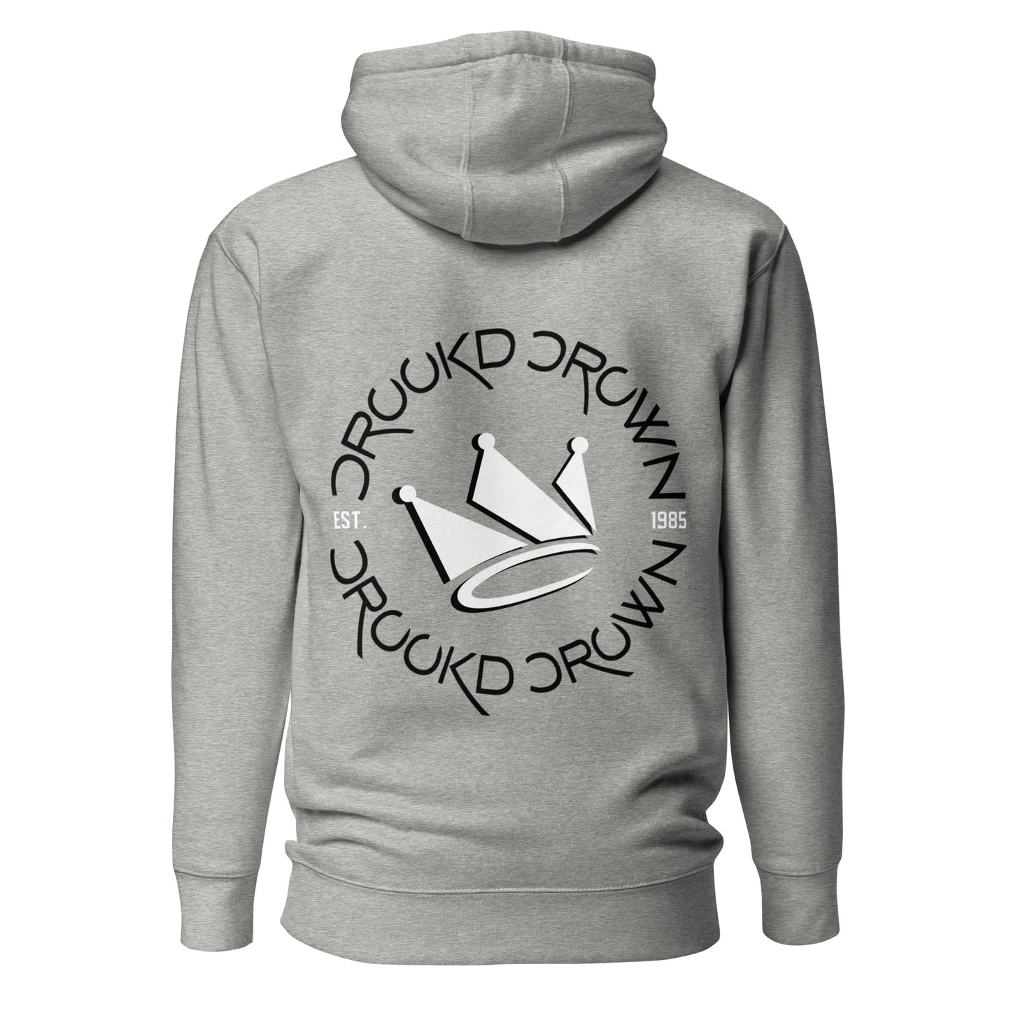 Crookd Crown Clothier Grey Hoodie back
