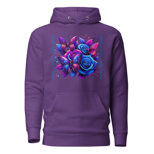 Women's Digital Butterflies Hoodie purple