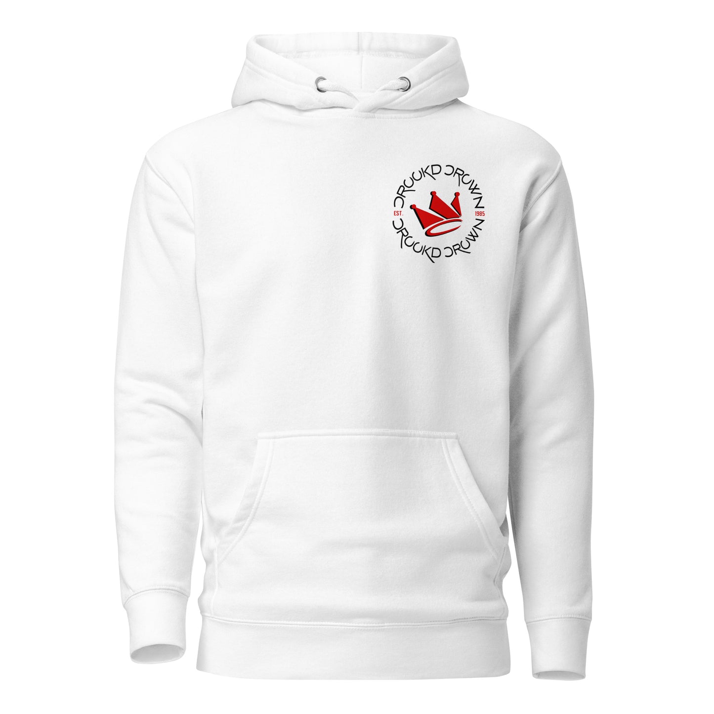 Crookd Crown White Hoodie