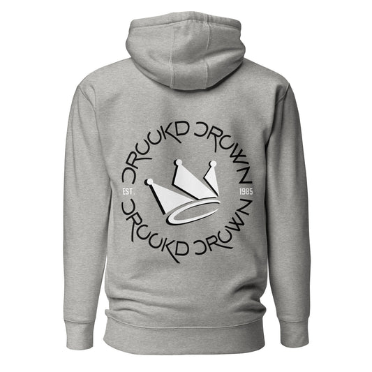 Crookd Crown Clothier Grey Hoodie back