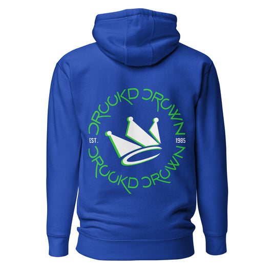 Crookd Crown Clothier Royal Blue Hoodie back